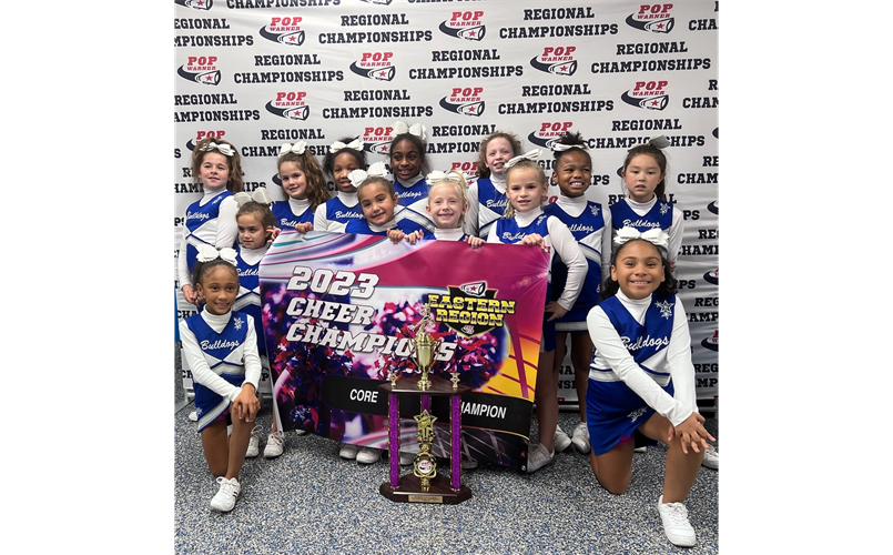 2023 Pop Warner Mitey Mite Cheer Champions are going to Florida! 