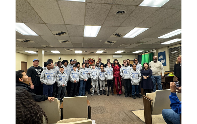 11U Bulldogs honored at Township Council meeting 